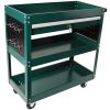 3 Tier Rolling Tool Cart, Heavy Duty Utility Cart Tool Organizer with Storage Drawer, Industrial Commercial Service Tool Cart for Mechanics, Garage, W