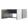 Nova Series Wood Wall Mounted Garage Cabinet in Metallic Gray