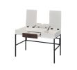 Writing Desk; Verster Built-in USB Port; Natural & Black Finish AL