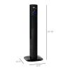 37.75" Tower Fan for Bedroom Cooling with Aroma Diffuser, 70¬∞ Oscillating, 12 Hour Timer, LED Sensor Panel, and Remote Control, Black