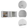 Portofino 150 Wall Cabinet; Double Door; Two External Shelves; Two Interior Shelves -White