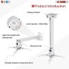 5 Core White Projector Stand Ceiling Wall Mount Universal Projectors Adjustable w Mounting Bracket -  PS 01 WH