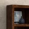 Bridgevine Home Sausalito 79 inch high Bookcase, No Assembly Required, Whiskey Finish