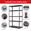 72"H 5 Tier Metal Shelves for Storage Garage Shelving 2000LBS Heavy Duty Storage Shelves Adjustable Garage Shelf Industrial Shelving Unit Storage Util