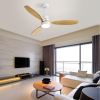 52 Inch Ceiling Fan Light With 6 Speed Remote Reversible Energy-saving DC Motor Remote Control for Bedroom