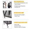 Sports Equipment Organizer, Sports Gear Basketball Storage with Baskets and Hooks,Ball Storage Rack, Garage Ball Storage, Sports Gear Storage,Rolling