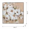 36" x 36" Square Framed Wall Art Flower Canvas Print, Home Decor for Living Room Kitchen Foyer Office