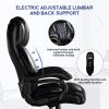 Big and Tall Office Chair, 500lbs High Back Large Executive Chair with Electric Airbag Heating High Back Computer Chair with Wide Seat, Black Ergonomi