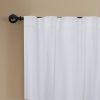 Newport Unlined Window Curtains for Bedroom, Linen Curtains for Living Room, 96 Inches Long Curtains for Living Room, Soft White