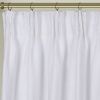 Newport Blackout Curtains for Bedroom, Linen Curtains for Living Room, Window Curtains, Room Darkening Curtains 84 Inches Long, White