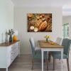 Framed Canvas Wall Art Decor Bread Painting, Still Life Bread Painting Decoration For Restrant, Kitchen, Dining Room, Office Living Room, Bedroom Deco