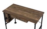 Endang Writing Desk; Weathered Oak & Black Finish YJ