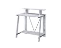 Nypho Writing Desk; Antique White & Black Finish YJ