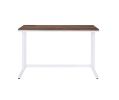 Writing Desk with Tyrese Built-in USB Port; Walnut & White Finish AL