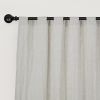 Newport Unlined Window Curtains for Bedroom, Linen Curtains for Living Room, 96 Inches Long Curtains for Living Room, Greige