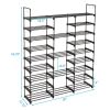 9 Tiers Shoe Rack Storage Organizer Shoe Shelf Organizer for Entryway Holds 50-55 Pairs Shoe; Stackable Shoe Cabinet Shoe Rack