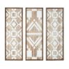 Two-tone Geometric 3-piece Wood Wall Decor Set