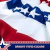 2 Pack USA Pleated Fan Flag 3x6 Feet American USA Bunting Decoration Flags PRINTED Patriotic Stars & Stripes with Canvas Header and Brass Grommets