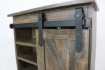 Rural sliding barn door storage cabinet, over the toilet storage cabinet,bathroom storage,bathroom cabinet,bathroom storage cabinet,storage cabinet,Wa