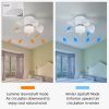 21 inch Ceiling Fan with 3 Color Temperatures Light and Remote Control DC Motor Powerful and low noise Small Space ceiling fan for Kitchen Bedroom Din