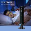 39.25" Tower Fan Cooling for Bedroom with 80¬∞ Oscillating, 3 Speed, 12h Timer, LED Sensor Panel, Remote Control, Handle, Black