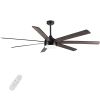 72 In Farmhouse Ceiling Fan with Plywood Blades for Dining Room