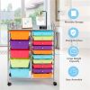 15 Drawer Rolling Storage Cart Storage Rolling Carts Drawers