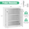 2 Door Storage Base Cabinet with 3-Tier Shelf