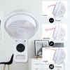 Simple Deluxe 7 inch Wall Mount Fan, 3 Speeds & 3 Modes, 15 Hours Timer, 60¬∞ Oscillating Circulating Fan, with Remote Control, Air Circulation Fan fo