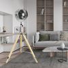 Simple Deluxe Tripod Pedestal Fan, 3 Speed Adjustment, Multiple Wide Angle Standing Fan, Suitable for Bedroom, Living Room and Office, Silver-10 Inch,