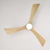 52" Ceiling Fan with Lights Remote Control,Quiet DC Motor 3 Blade Ceiling Fans 6 Speed Levels,Reversible Ceiling Fan, for Patio Living Room, Bedroom,