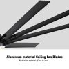 84 In. Indoor Modern Industrial Aluminum Blade Ceiling Fan With LED Light and Remote Control