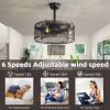 20 inch Caged Ceiling Fan with Lights (Note:No warranty on bulbs)