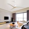 52 Inch Unique Design Ceiling Fan Without Light 3 ABS Blade with DC Motor Remote Control