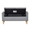 48'' Storage Ottoman Bench, Bench with Storage, for Entryway, Bedroom, Living Room