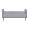 48'' Storage Ottoman Bench, Bench with Storage, for Entryway, Bedroom, Living Room