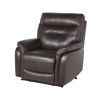 Contemporary Top-Grain Leather Recliner Set - Power Footrest, Power Headrest - Control Panel, USB Port, Home Button