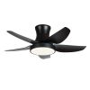 42 Inch Ceiling Fan with LED Lights(Black)