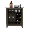 DEPOT E-SHOP Mojito Bar Cabinet, One Open Drawer, One Open Shelf, Carbon Espresso