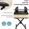 5 Core Keyboard Bench Adjustable Piano Stool Comfortable Thick Padded Heavy Duty Musician Seat - KBB 02 BLK