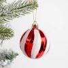 14pcs/box Christmas Ball Ornaments Red Candy Cane Xmas Tree Hanging Pendants Navidad New Year Home Decorations 2024