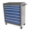 Rolling Tool Chest with 7-Drawer Tool Box with Wheels Multifunctional Tool Cart Mechanic Tool Storage Cabinet for Garage, Warehouse, Workshop, Repair