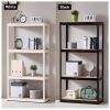 Storage Rack Shelving Unit Storage Shelf Steel Garage Utility Rack 4-Shelf Adjustable Shelves Heavy Duty Display Stand for Books; Kitchenware; Tools B