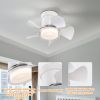 21 inch Ceiling Fan with 3 Color Temperatures Light and Remote Control DC Motor Powerful and low noise Small Space ceiling fan for Kitchen Bedroom Din