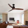 52 Antique Brown Ceiling Fan without Light with Remote Control