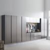 Nova Series Wood Wall Mounted Garage Cabinet in Metallic Gray