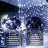 9.8*6.5FT Christmas Mesh Net Light,360 LED Net Light with 8 Modes&Remote,Connectable Net String Christmas Lights for Garden/Bushes/Indoor Outdoor/Curt