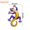 1Pc Geckos Inspiration Wall Art, Metal Colorful 3D Iron Hanging Wall Art Decor Ornaments, For Living Room Patio Balcony Fence Home Decor (6*8inch)