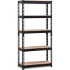 27.6"Wx12"Dx59"H 5 Shelves; Black