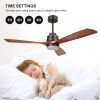 52 inch wood Ceiling Fan with Lights